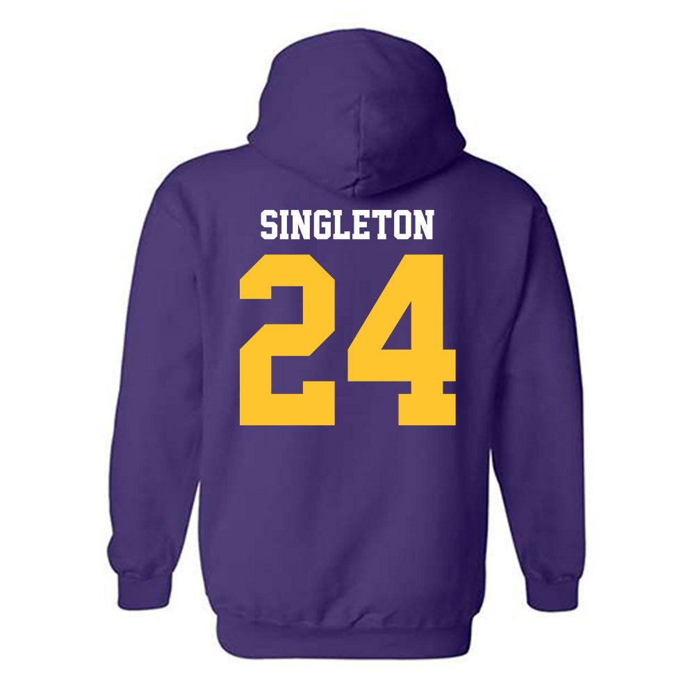 LSU - NCAA Football : Tylen Singleton - Sports Shersey Hooded Sweatshirt-1