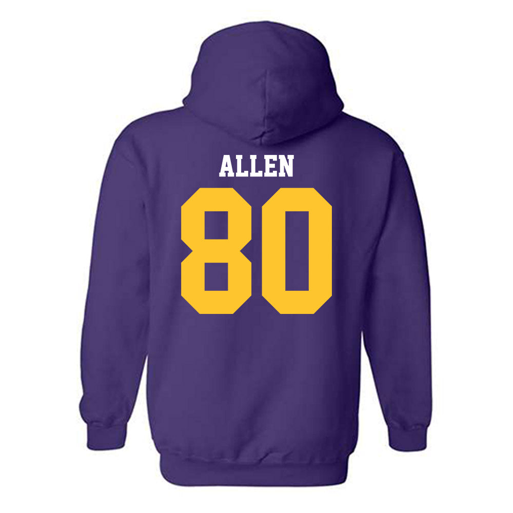 LSU - NCAA Football : Brayden Allen - Sports Shersey Hooded Sweatshirt-1