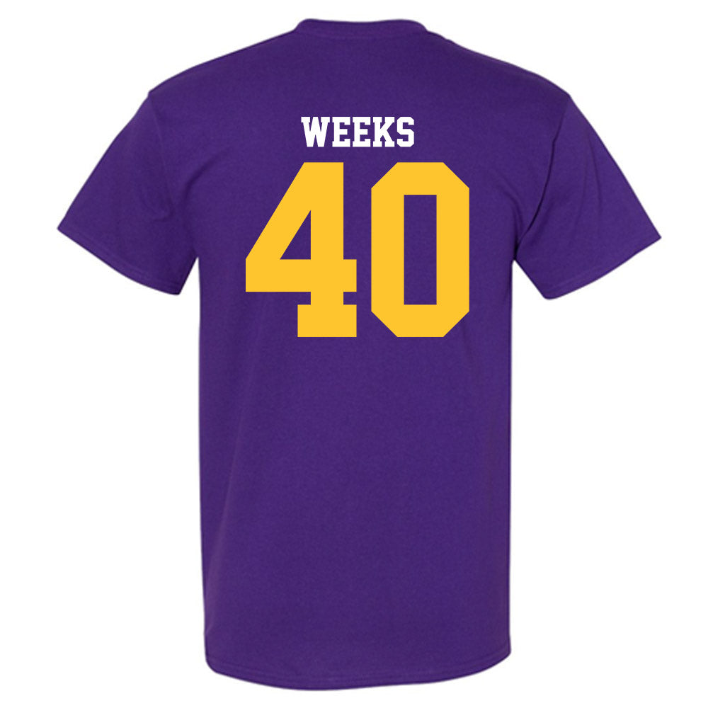 LSU - NCAA Football : Whit Weeks - Sports Shersey T-Shirt-1