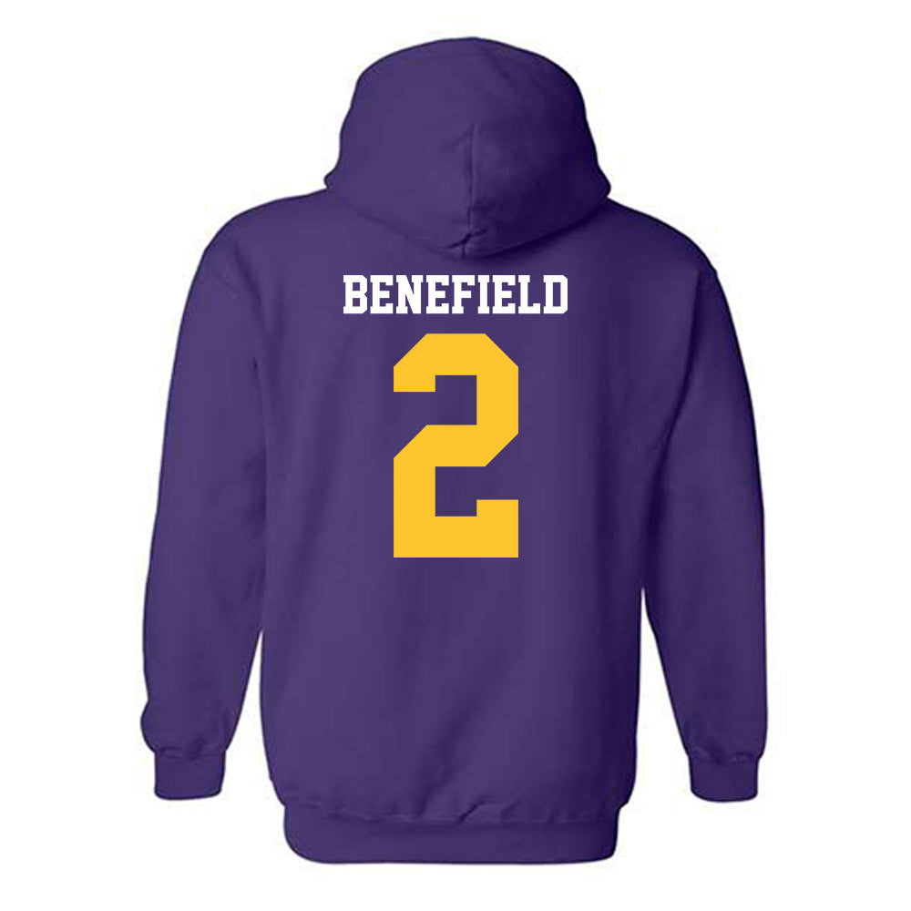 LSU - NCAA Football : Ty Benefield - Sports Shersey Hooded Sweatshirt-1