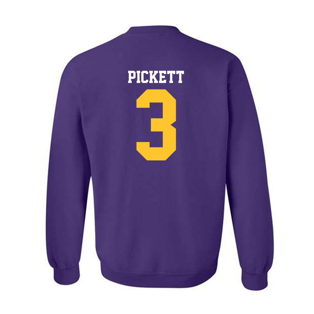 LSU - NCAA Football : DJ Pickett - Sports Shersey Crewneck Sweatshirt-1