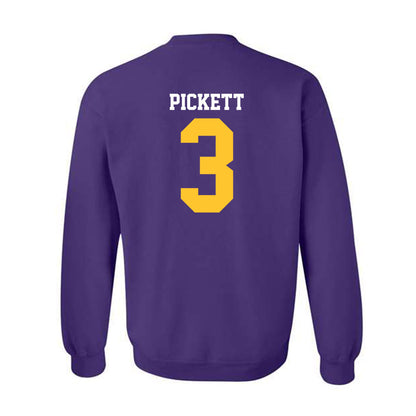 LSU - NCAA Football : DJ Pickett - Sports Shersey Crewneck Sweatshirt-1