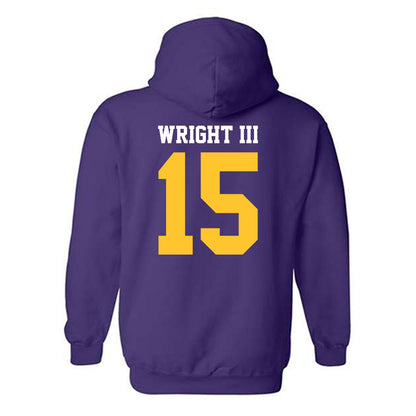 LSU - NCAA Football : Phillip Wright III - Sports Shersey Hooded Sweatshirt-1