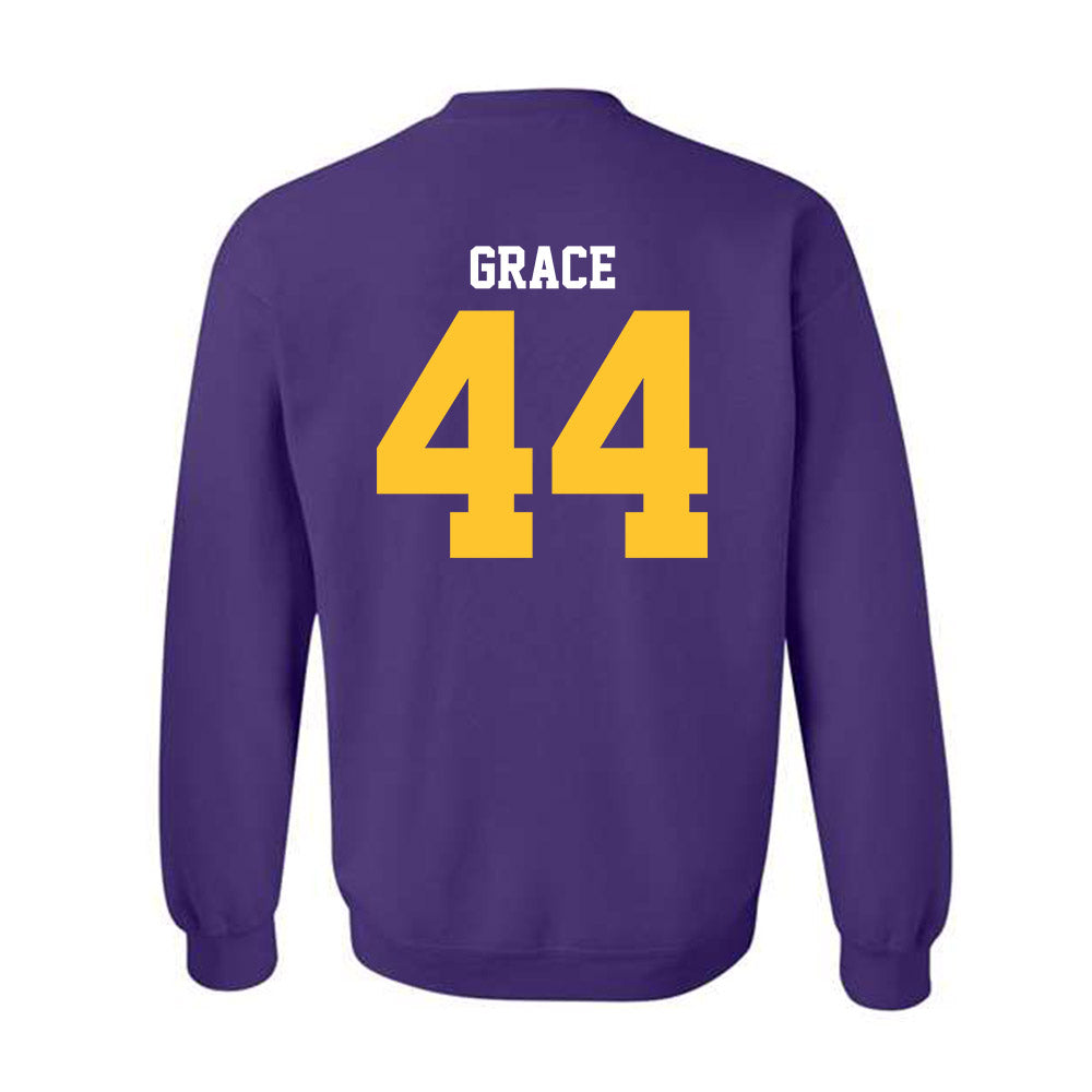 LSU - NCAA Football : Zach Grace - Sports Shersey Crewneck Sweatshirt-1
