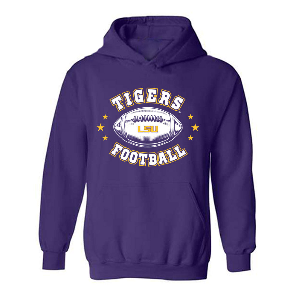 LSU - NCAA Football : Sam Leavitt - Sports Shersey Hooded Sweatshirt-0