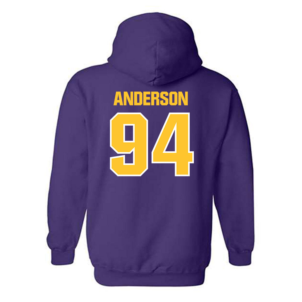 LSU - NCAA Football : Richard Anderson - Sports Shersey Hooded Sweatshirt-1