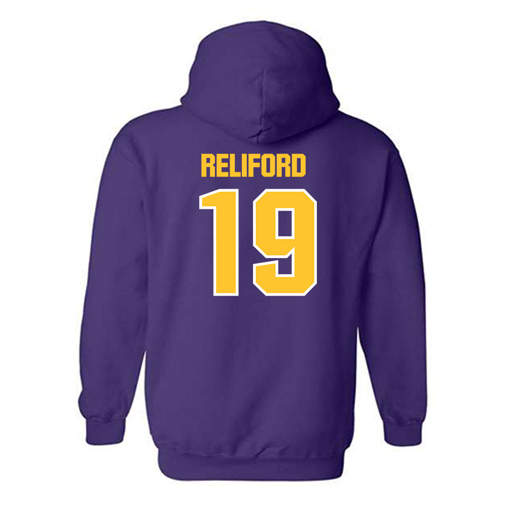 LSU - NCAA Football : Gabriel Reliford - Sports Shersey Hooded Sweatshirt-1