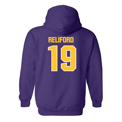 LSU - NCAA Football : Gabriel Reliford - Sports Shersey Hooded Sweatshirt-1