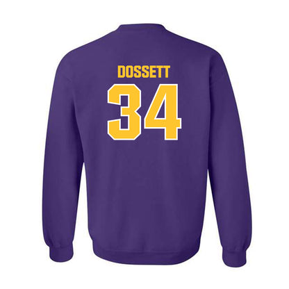 LSU - NCAA Football : Mason Dossett - Sports Shersey Crewneck Sweatshirt-1