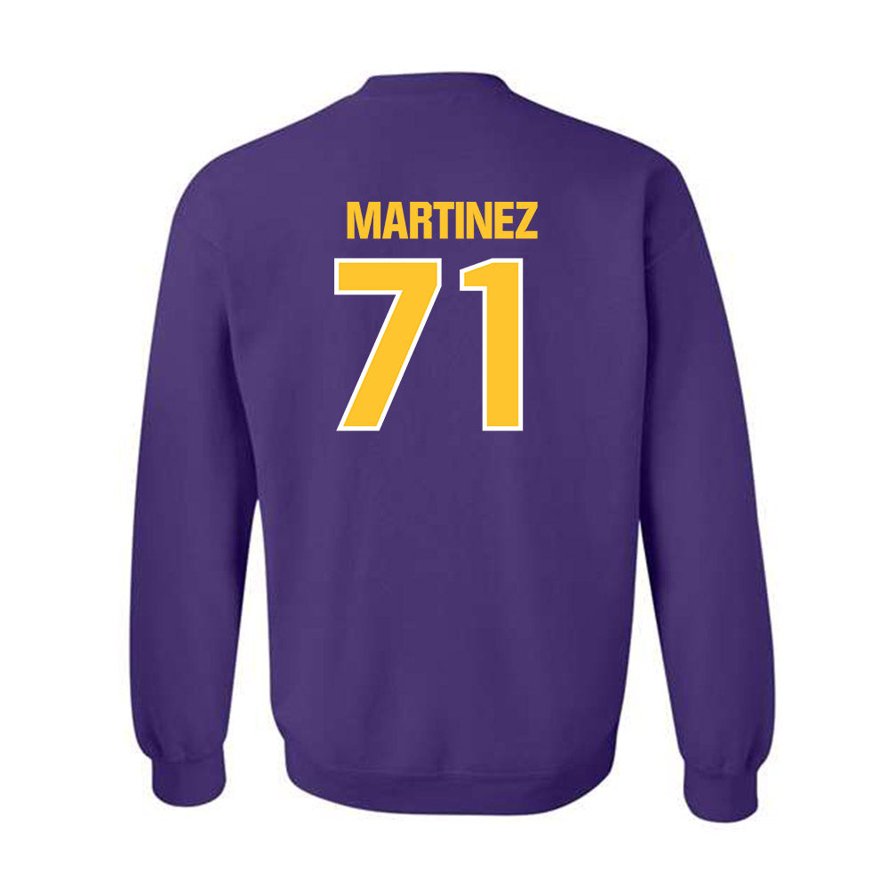LSU - NCAA Football : Brysten Martinez - Sports Shersey Crewneck Sweatshirt-1