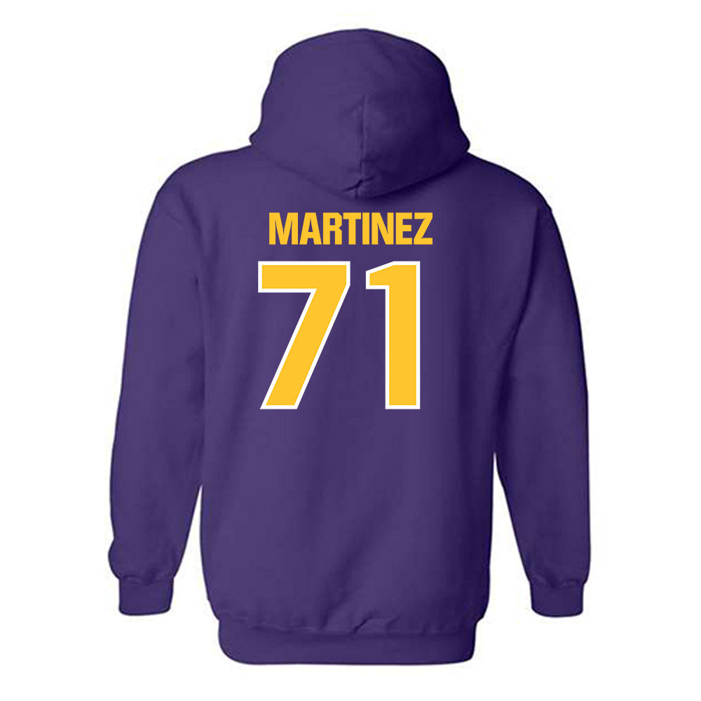 LSU - NCAA Football : Brysten Martinez - Sports Shersey Hooded Sweatshirt-1