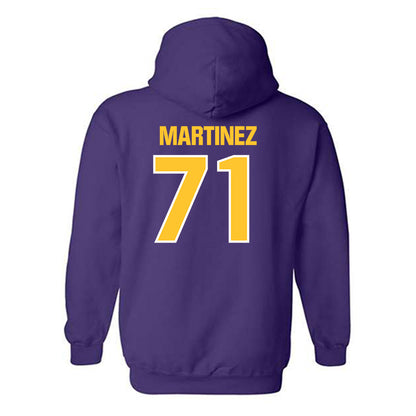 LSU - NCAA Football : Brysten Martinez - Sports Shersey Hooded Sweatshirt-1