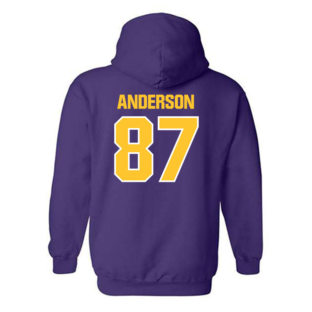 LSU - NCAA Football : JC Anderson - Sports Shersey Hooded Sweatshirt-1