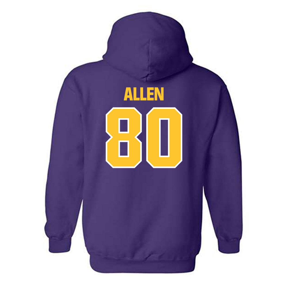 LSU - NCAA Football : Brayden Allen - Sports Shersey Hooded Sweatshirt-1