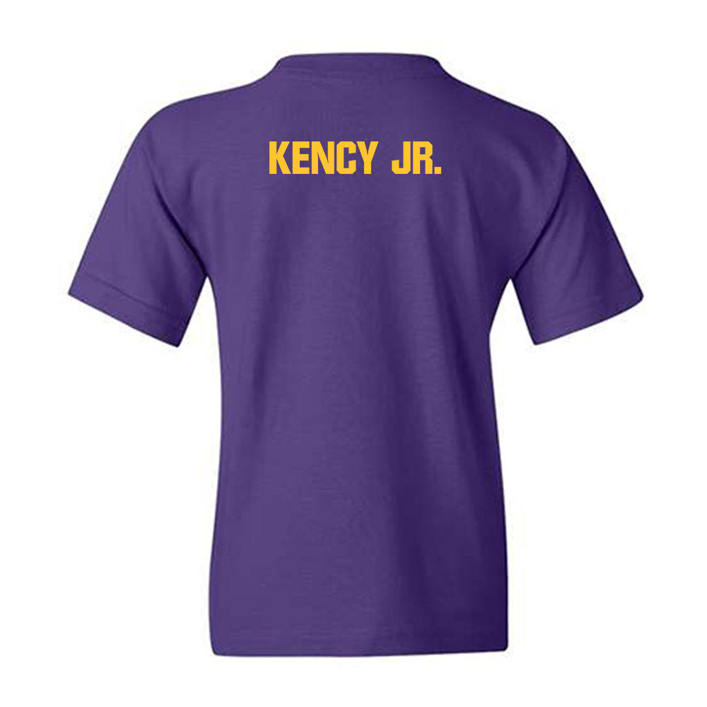LSU - NCAA Football : David Kency Jr. - Sports Shersey Youth T-Shirt-1