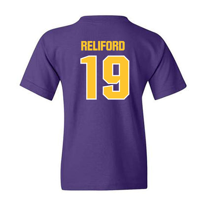LSU - NCAA Football : Gabriel Reliford - Sports Shersey Youth T-Shirt-1