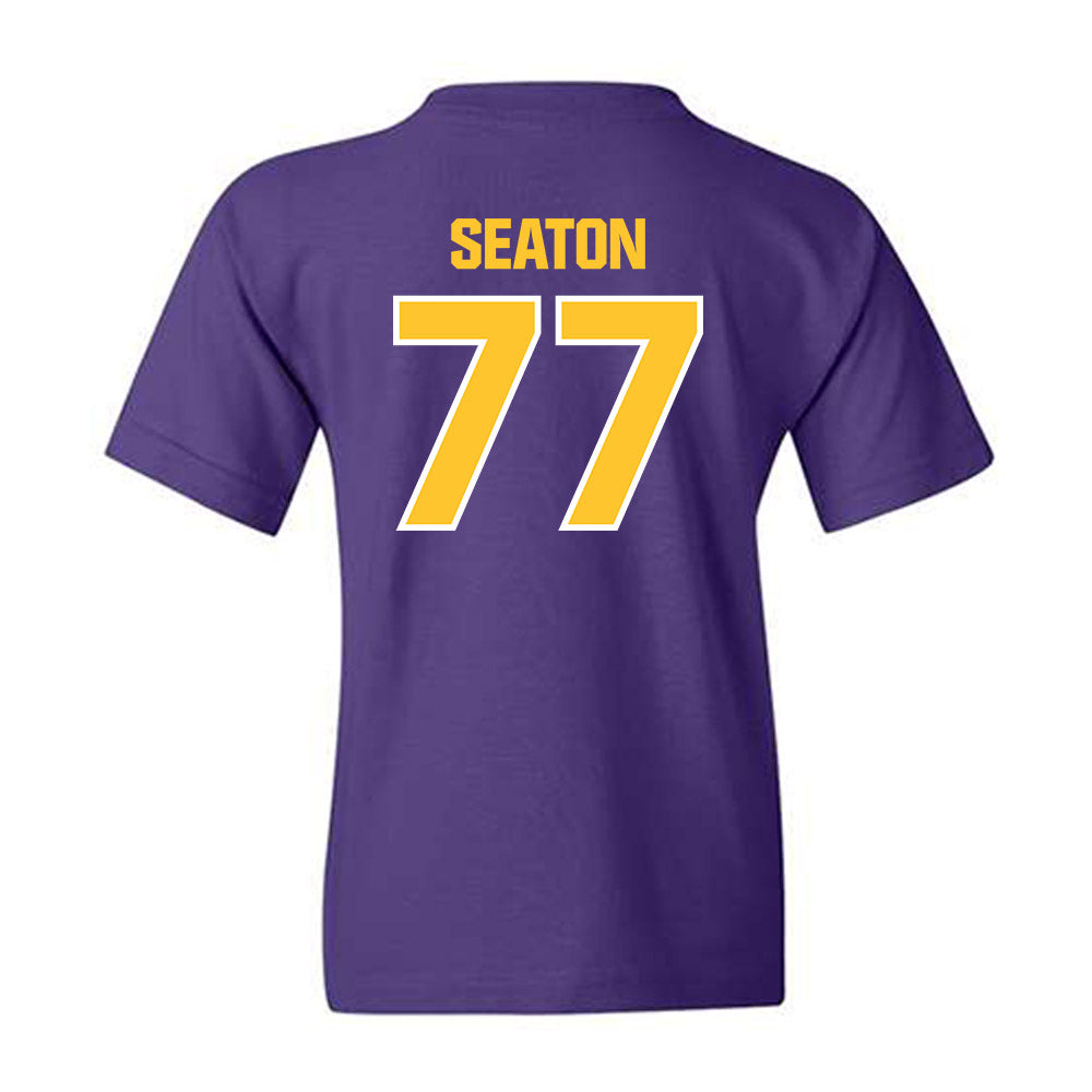 LSU - NCAA Football : Jordan Seaton - Sports Shersey Youth T-Shirt-1