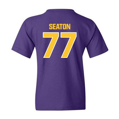 LSU - NCAA Football : Jordan Seaton - Sports Shersey Youth T-Shirt-1