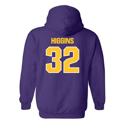 LSU - NCAA Football : Gavin Higgins - Sports Shersey Hooded Sweatshirt-1
