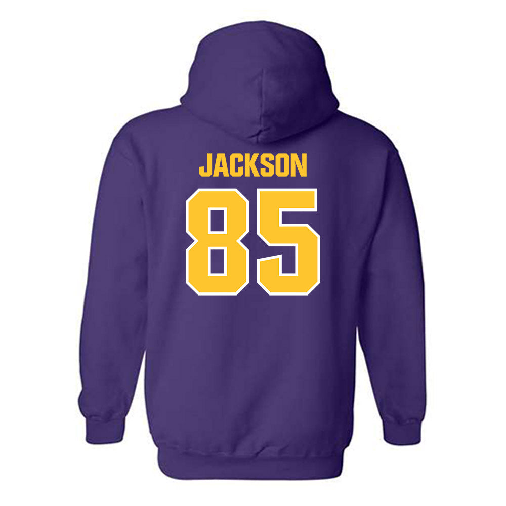 LSU - NCAA Football : Josh Jackson - Sports Shersey Hooded Sweatshirt-1