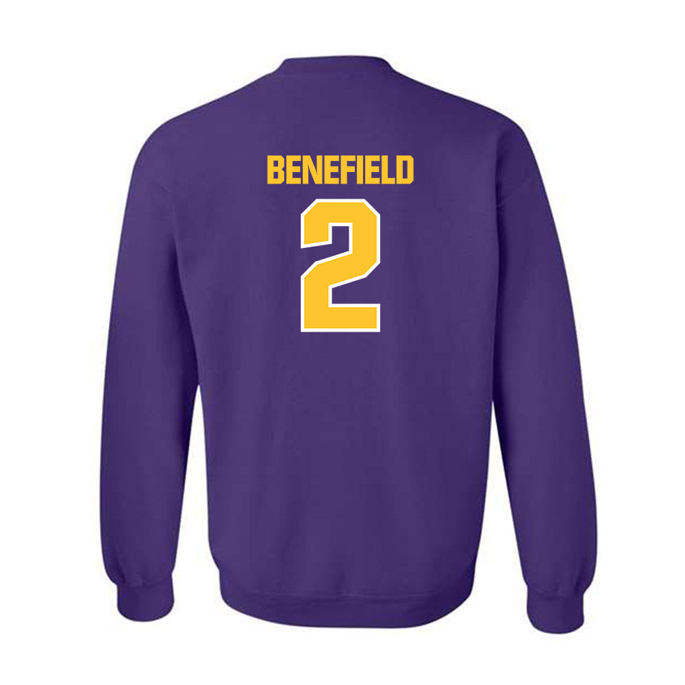 LSU - NCAA Football : Ty Benefield - Sports Shersey Crewneck Sweatshirt-1
