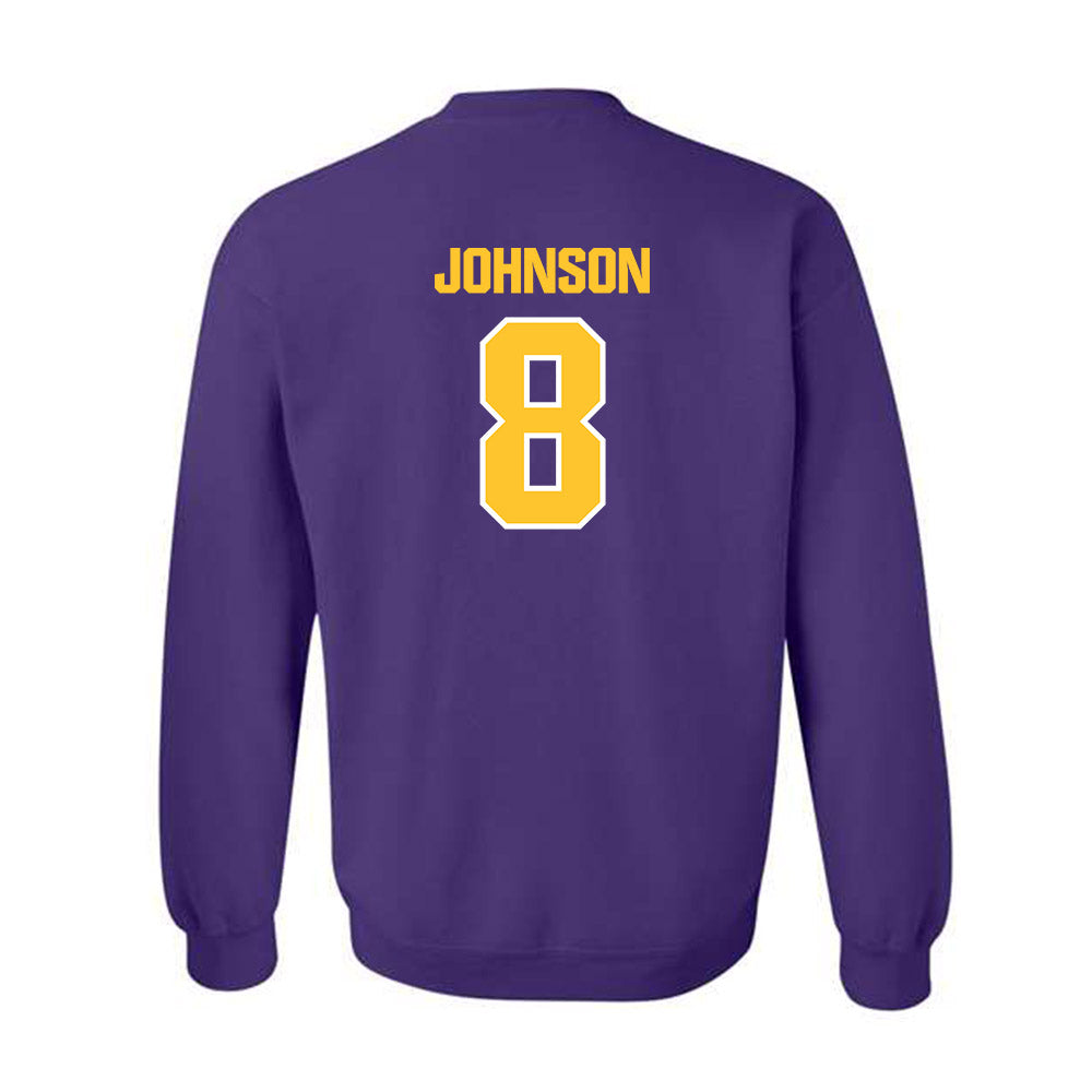 LSU - NCAA Football : Jujuan Johnson - Sports Shersey Crewneck Sweatshirt-1