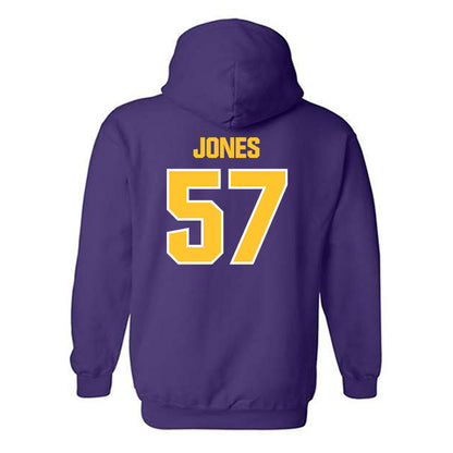 LSU - NCAA Football : Jakolby Jones - Sports Shersey Hooded Sweatshirt-1