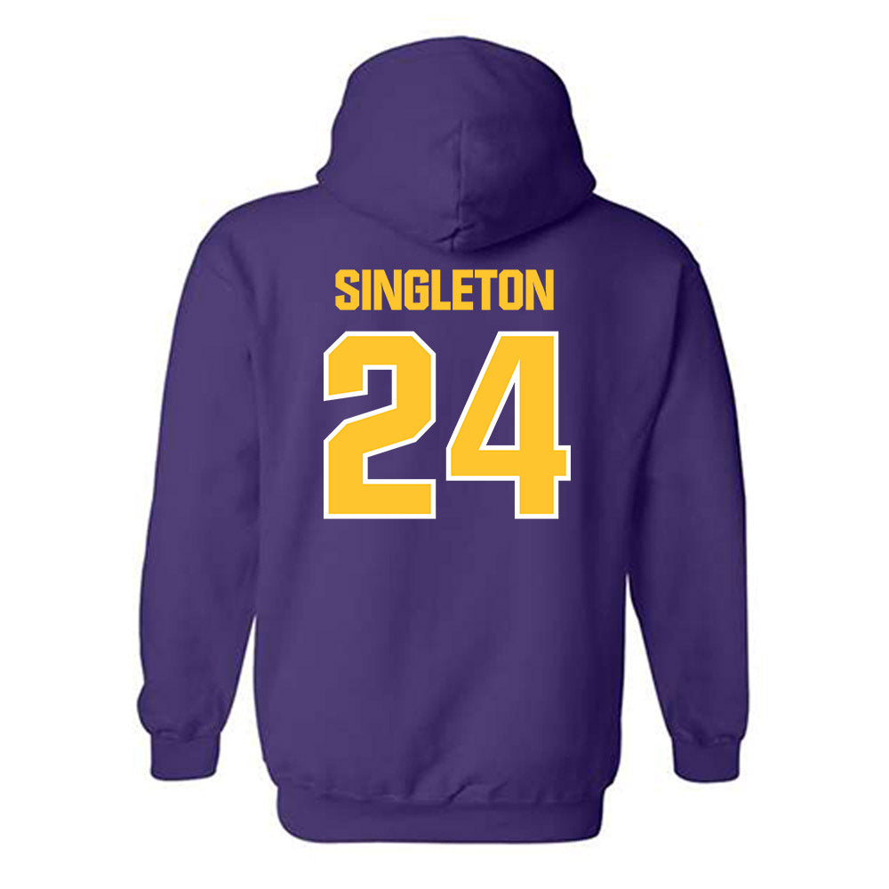 LSU - NCAA Football : Tylen Singleton - Sports Shersey Hooded Sweatshirt-1