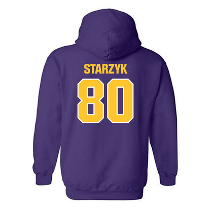 LSU - NCAA Football : Scott Starzyk - Sports Shersey Hooded Sweatshirt-1