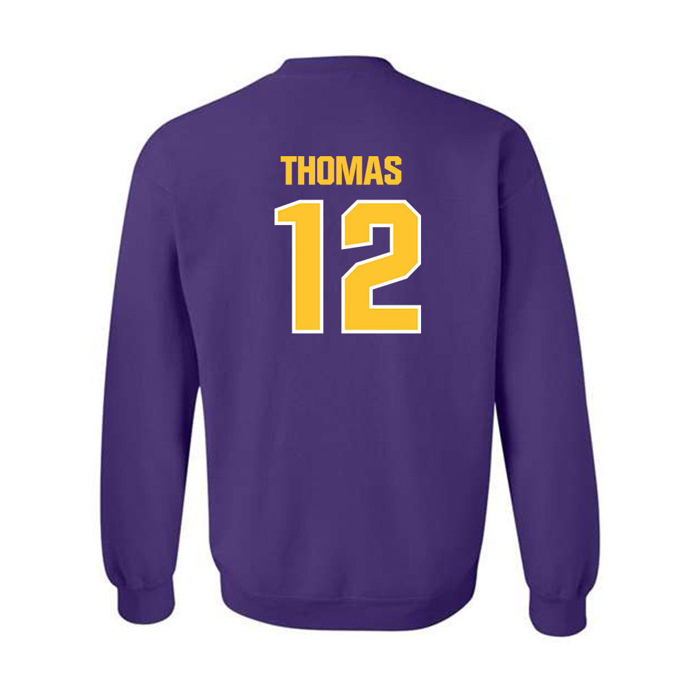 LSU - NCAA Football : Malachi Thomas - Sports Shersey Crewneck Sweatshirt-1