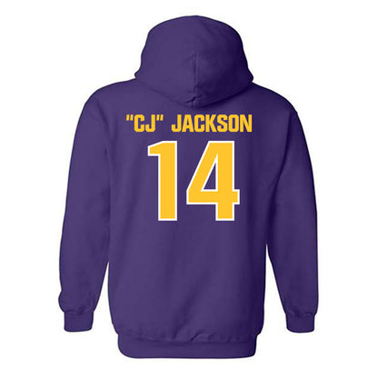 LSU - NCAA Football : Christopher "CJ" Jackson - Sports Shersey Hooded Sweatshirt-1