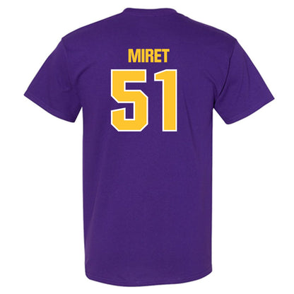 LSU - NCAA Football : Ryan Miret - Sports Shersey T-Shirt-1