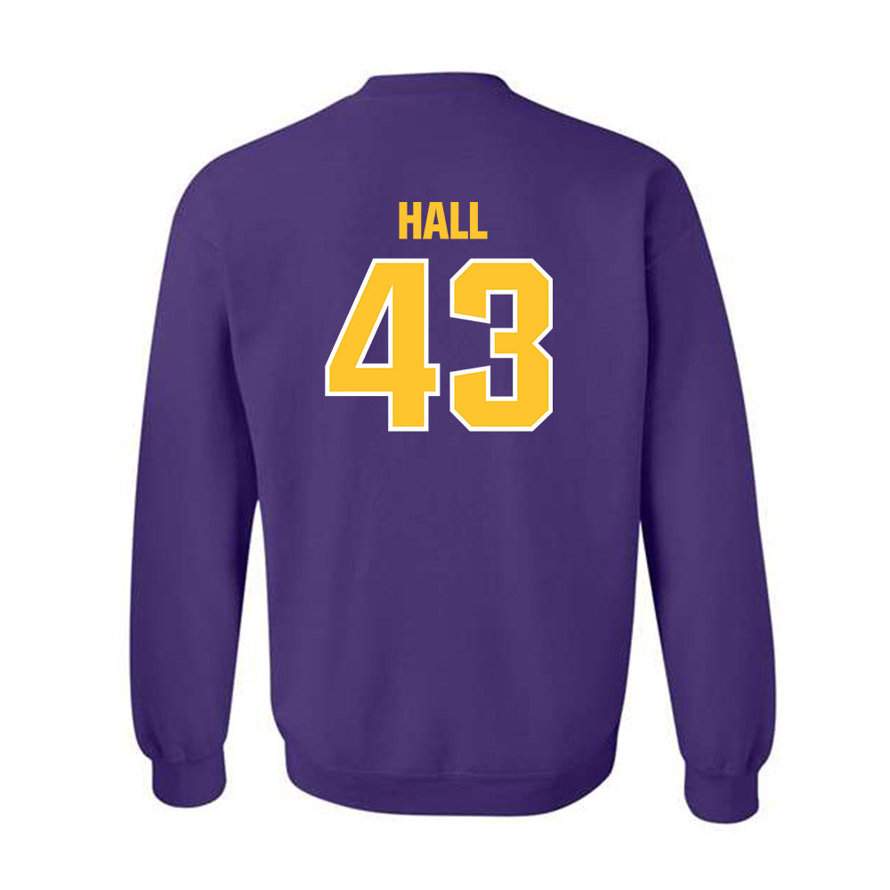 LSU - NCAA Football : Silas Hall - Sports Shersey Crewneck Sweatshirt-1