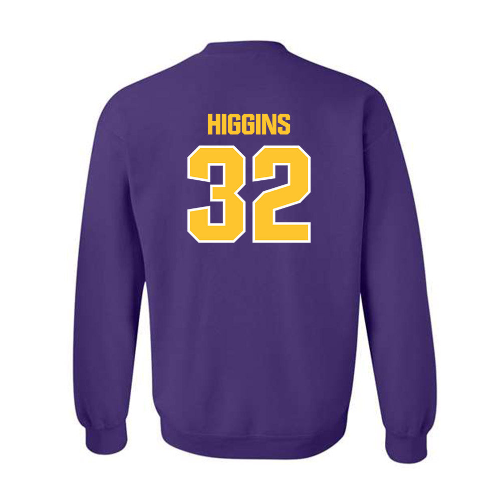 LSU - NCAA Football : Gavin Higgins - Sports Shersey Crewneck Sweatshirt-1