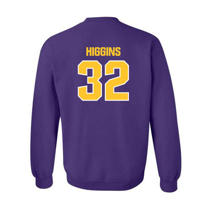 LSU - NCAA Football : Gavin Higgins - Sports Shersey Crewneck Sweatshirt-1
