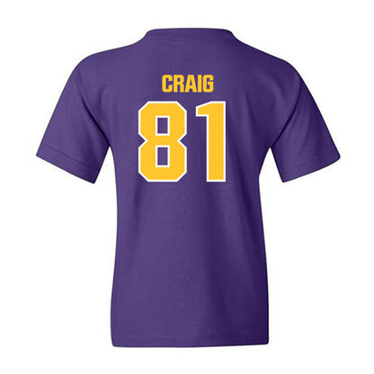 LSU - NCAA Football : Landon Craig - Sports Shersey Youth T-Shirt-1