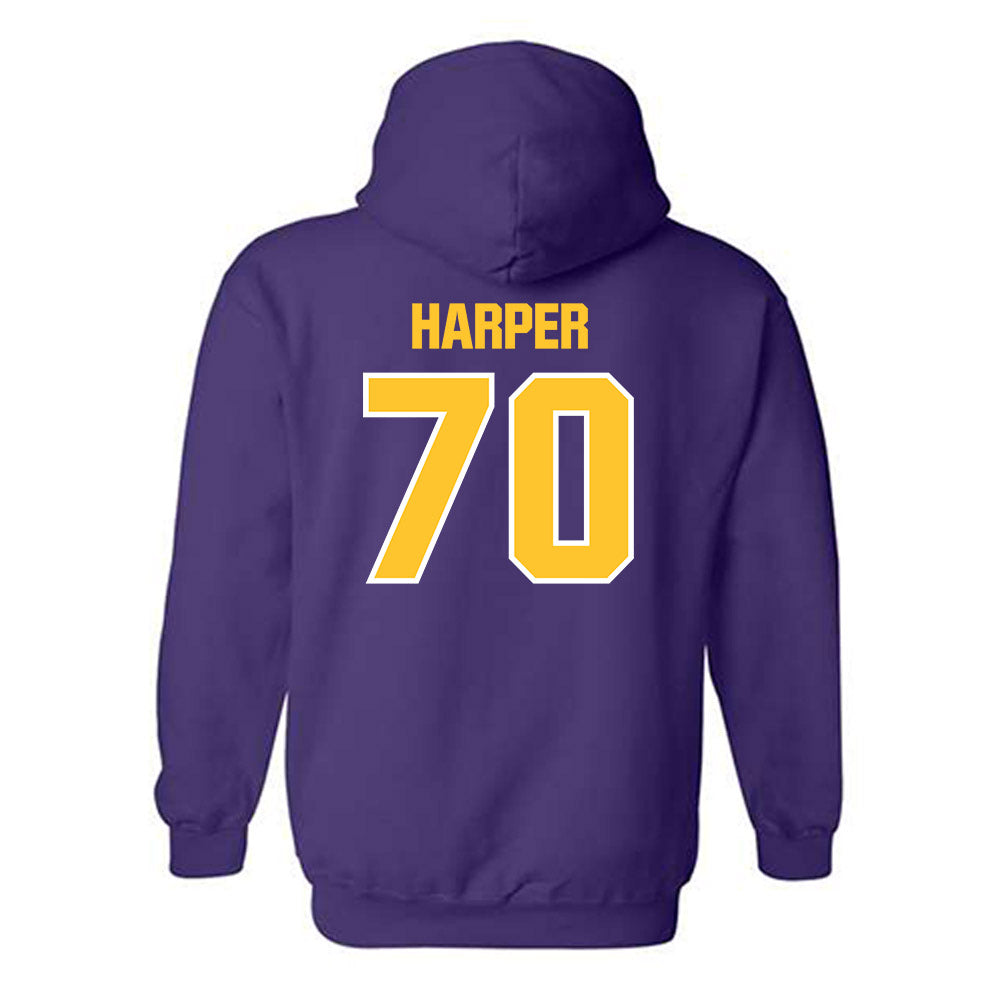 LSU - NCAA Football : Devin Harper - Sports Shersey Hooded Sweatshirt-1