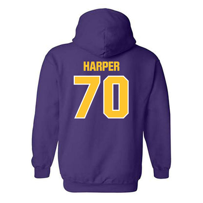 LSU - NCAA Football : Devin Harper - Sports Shersey Hooded Sweatshirt-1
