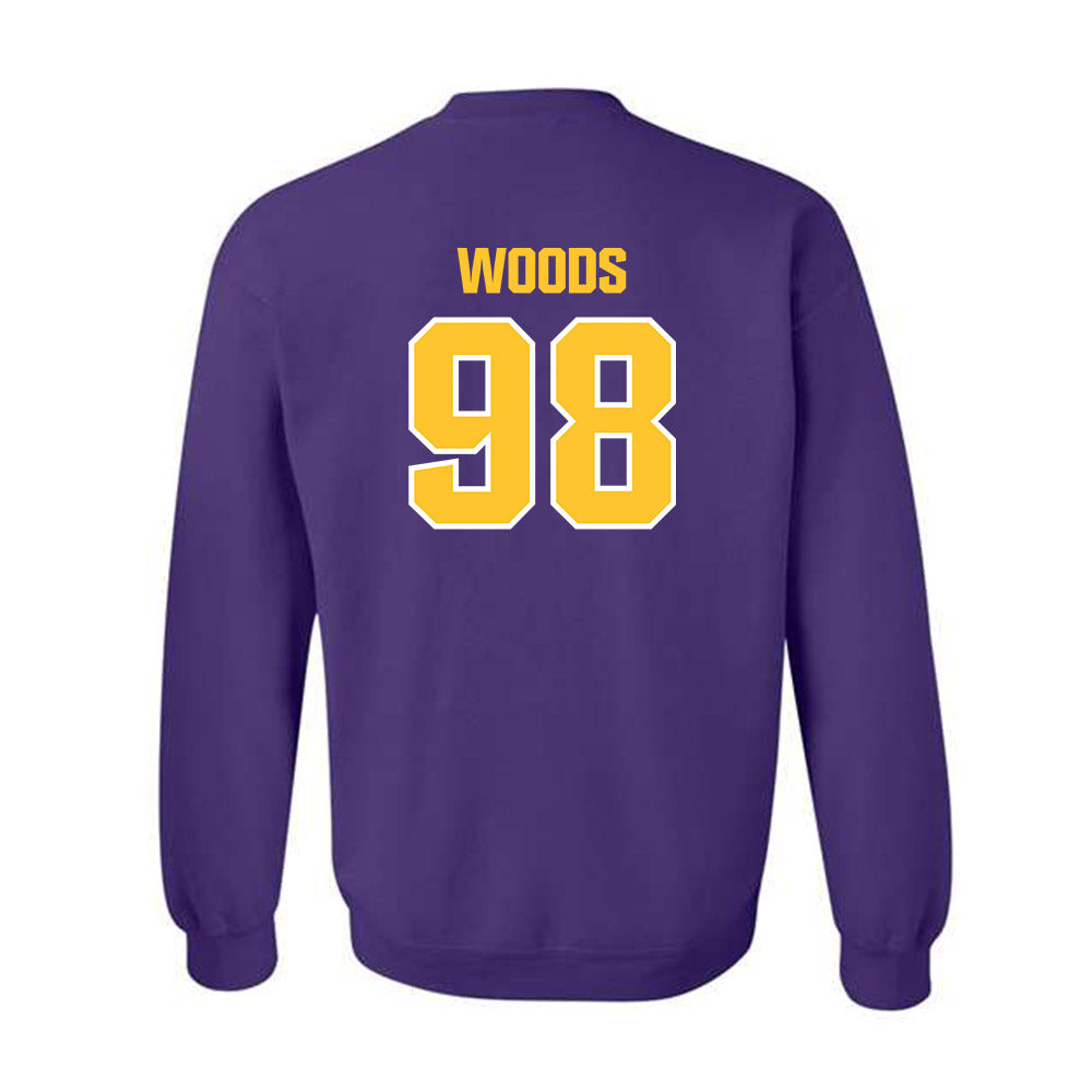 LSU - NCAA Football : Achilles Woods - Sports Shersey Crewneck Sweatshirt-1