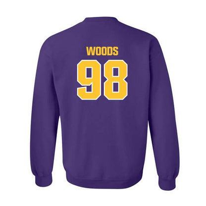 LSU - NCAA Football : Achilles Woods - Sports Shersey Crewneck Sweatshirt-1