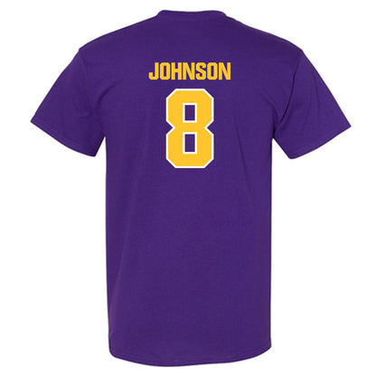 LSU - NCAA Football : Jujuan Johnson - Sports Shersey T-Shirt-1
