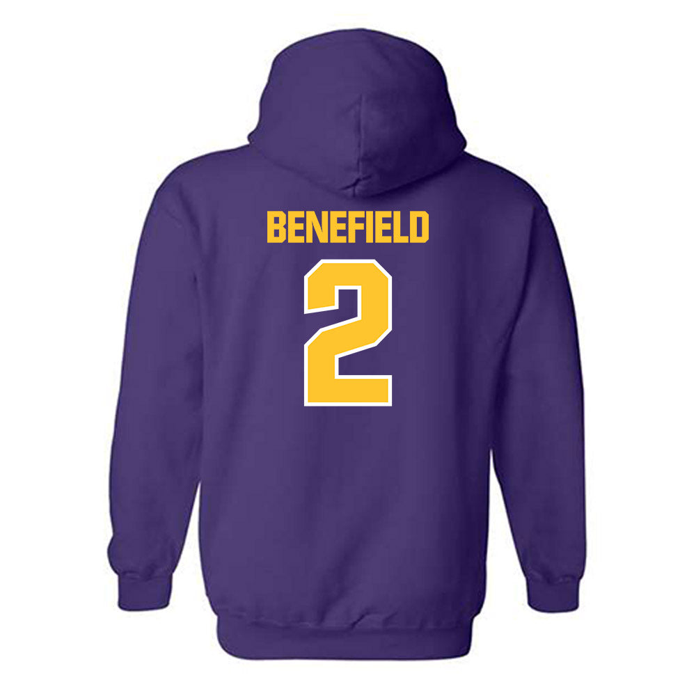 LSU - NCAA Football : Ty Benefield - Sports Shersey Hooded Sweatshirt-1