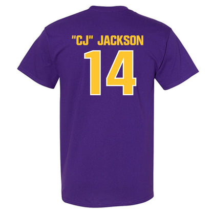 LSU - NCAA Football : Christopher "CJ" Jackson - Sports Shersey T-Shirt-1