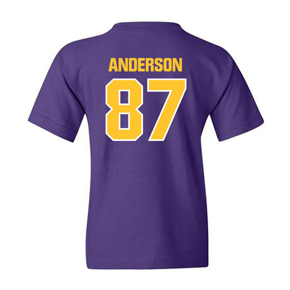 LSU - NCAA Football : JC Anderson - Sports Shersey Youth T-Shirt-1