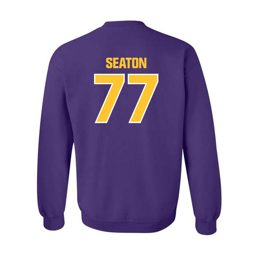 LSU - NCAA Football : Jordan Seaton - Sports Shersey Crewneck Sweatshirt-1