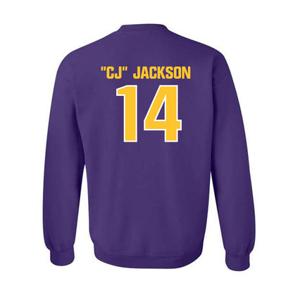 LSU - NCAA Football : Christopher "CJ" Jackson - Sports Shersey Crewneck Sweatshirt-1