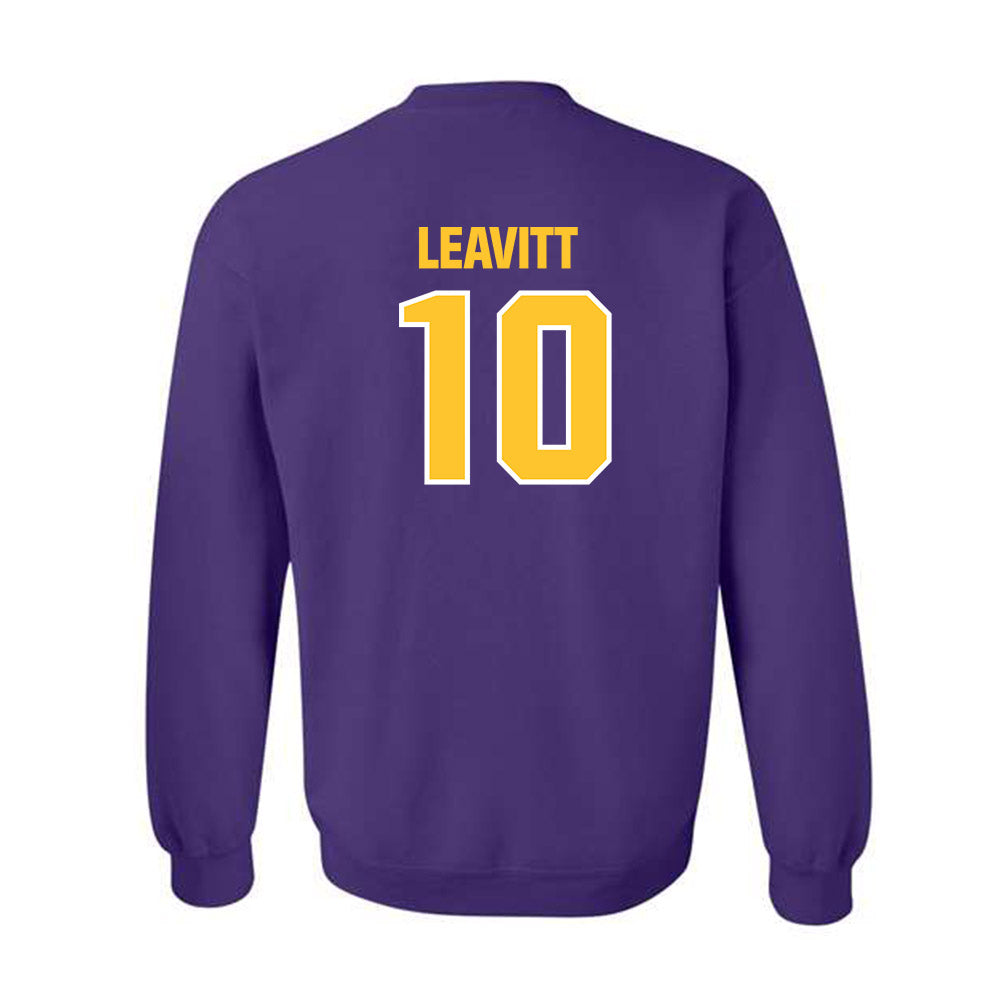 LSU - NCAA Football : Sam Leavitt - Sports Shersey Crewneck Sweatshirt-1