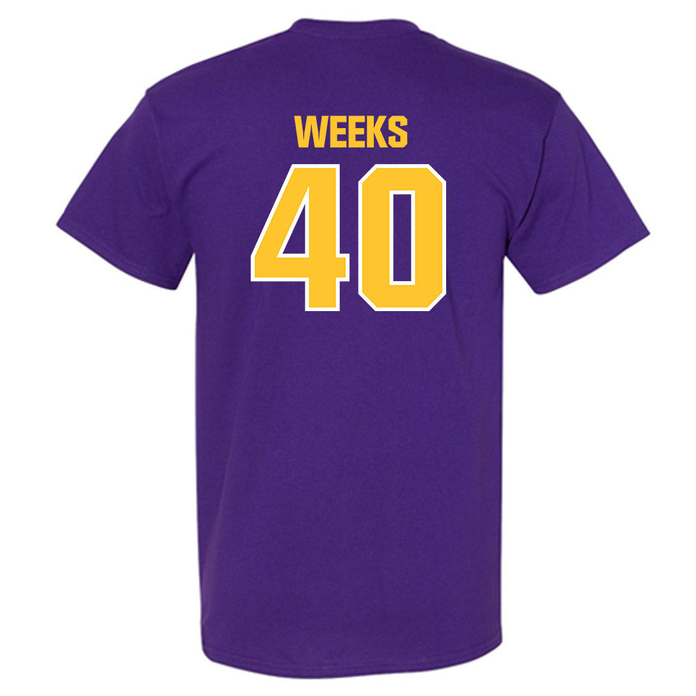LSU - NCAA Football : Whit Weeks - Sports Shersey T-Shirt-1