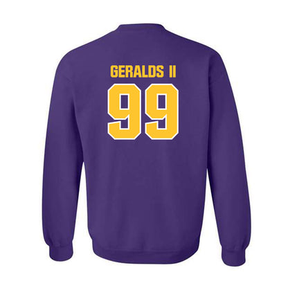 LSU - NCAA Football : Daverin Geralds II - Sports Shersey Crewneck Sweatshirt-1