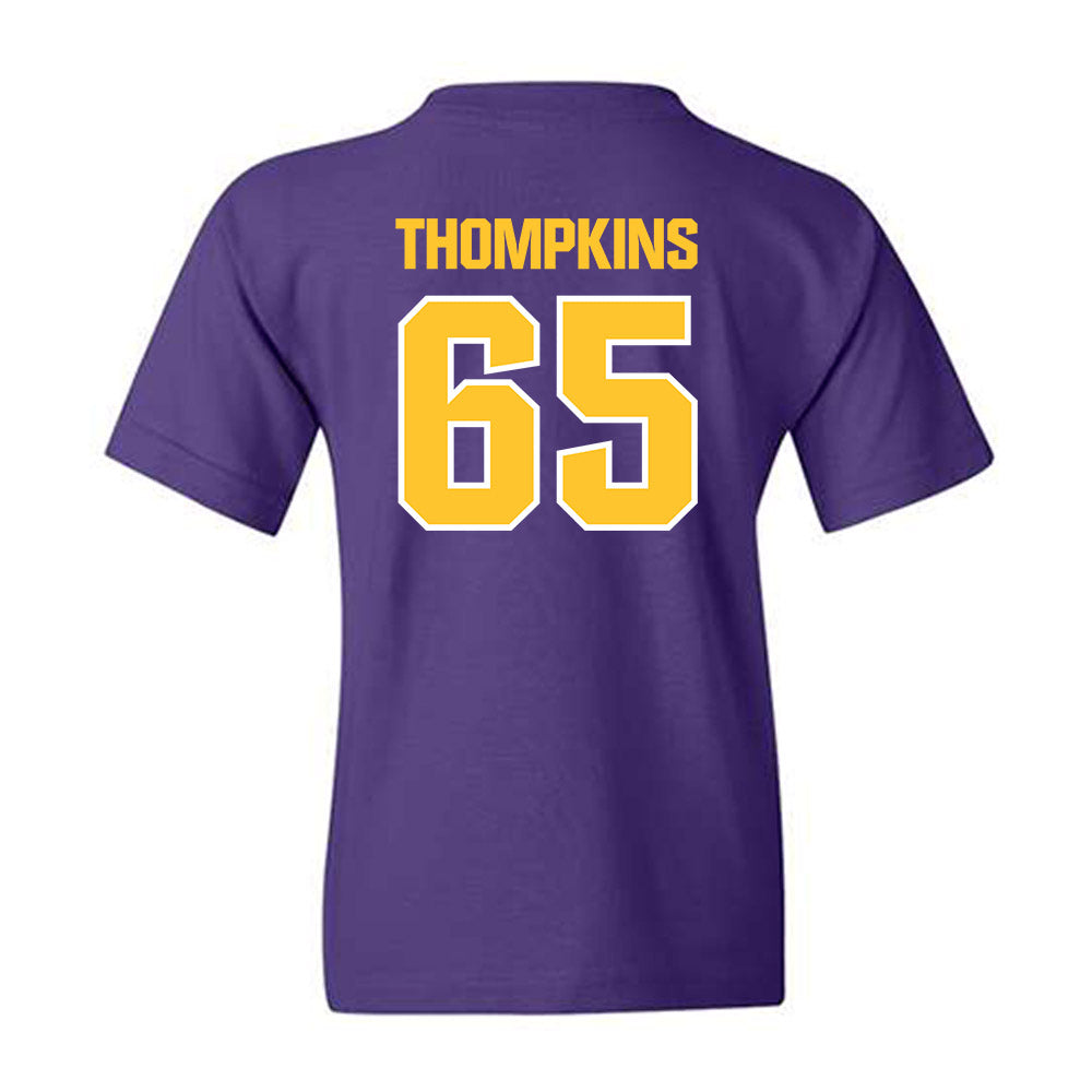 LSU - NCAA Football : Sean Thompkins - Sports Shersey Youth T-Shirt-1